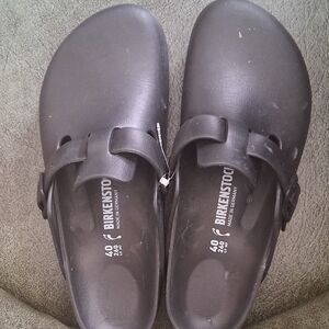 Birkenstock Black Slip-On Slippers